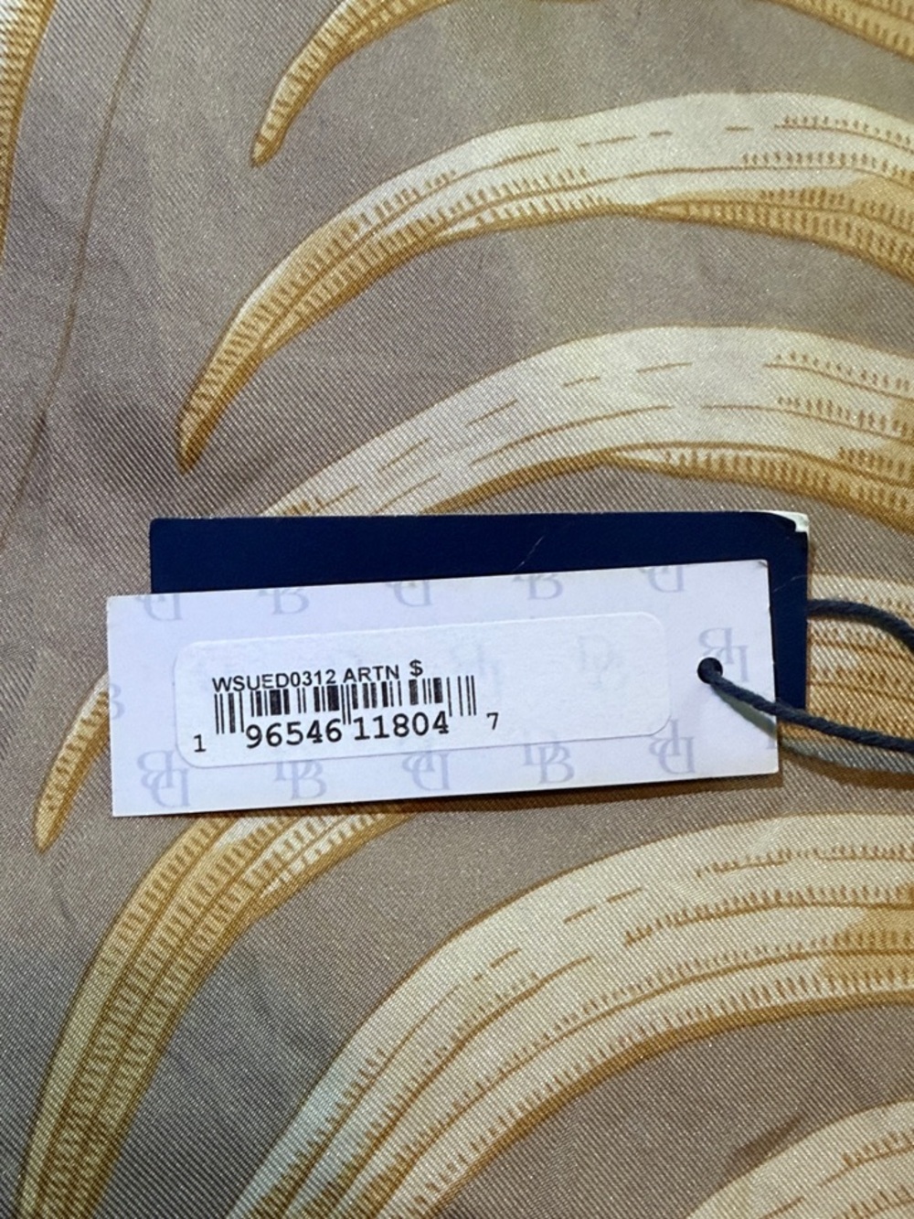 Dooney & Bourke Brown Suede Wristlet with Leather Trim - Picture 5 of 5
